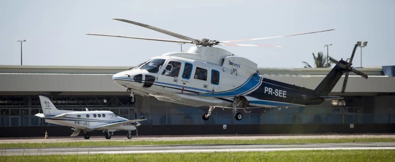 Maca, donde hay helicpteros por doquier.